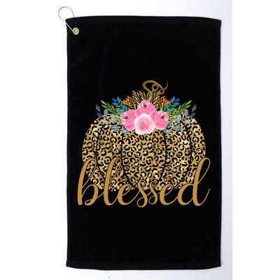 Blessed Cheetah Pumpkin October Golf Towel