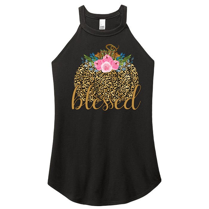 Blessed Cheetah Pumpkin October Women’s Perfect Tri Rocker Tank