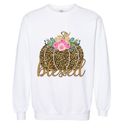 Blessed Cheetah Pumpkin October Garment-Dyed Sweatshirt