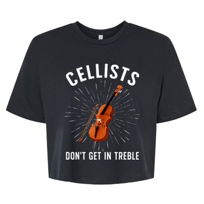 Best Cello Player Cello Lover Cellist Bella+Canvas Jersey Crop Tee