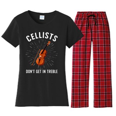 Best Cello Player Cello Lover Cellist Women's Flannel Pajama Set