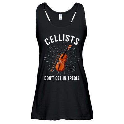 Best Cello Player Cello Lover Cellist Ladies Essential Flowy Tank