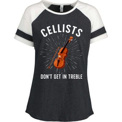 Best Cello Player Cello Lover Cellist Enza Ladies Jersey Colorblock Tee