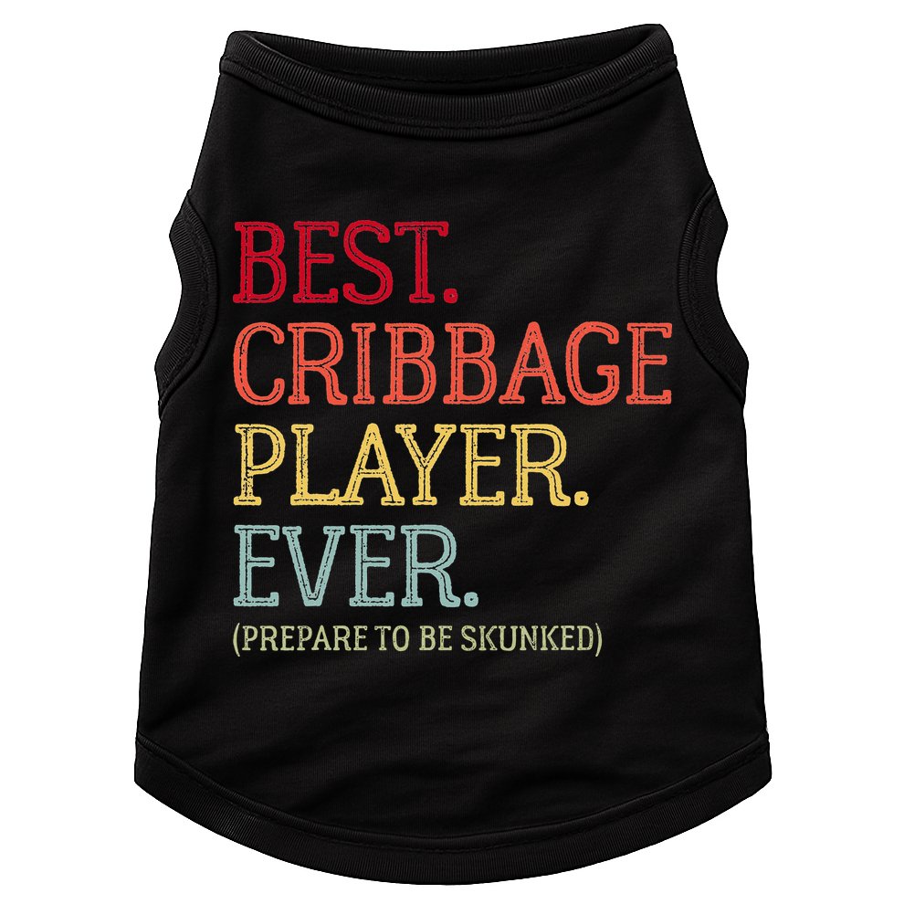 Best Cribbage Player Ever Prepare To Be Skunked Vintage Doggie Tank