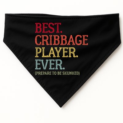 Best Cribbage Player Ever Prepare To Be Skunked Vintage USA-Made Doggie Bandana