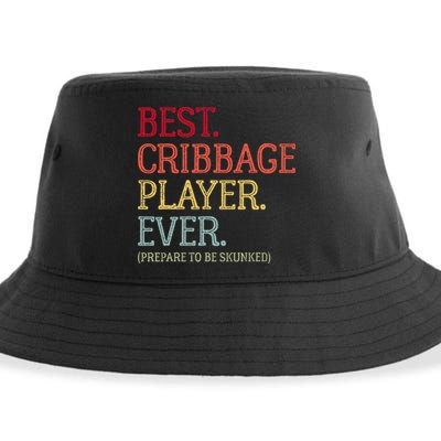 Best Cribbage Player Ever Prepare To Be Skunked Vintage Sustainable Bucket Hat