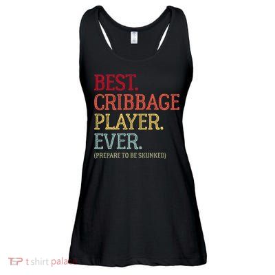 Best Cribbage Player Ever Prepare To Be Skunked Vintage Ladies Essential Flowy Tank