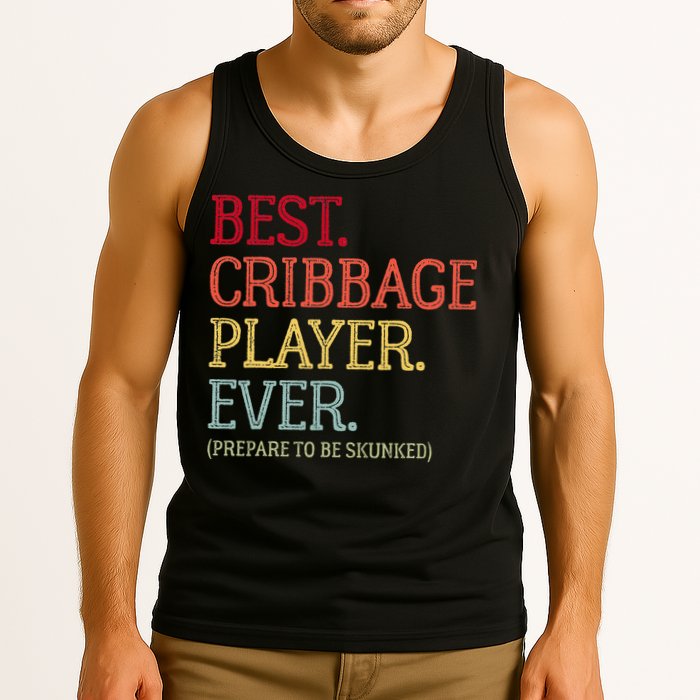 Best Cribbage Player Ever Prepare To Be Skunked Vintage Tank Top