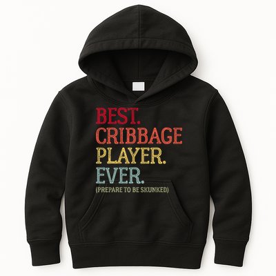 Best Cribbage Player Ever Prepare To Be Skunked Vintage Kids Hoodie