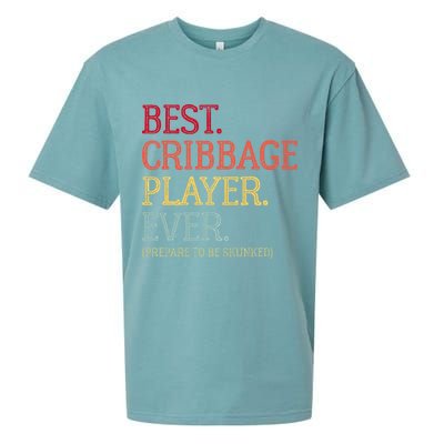Best Cribbage Player Ever Prepare To Be Skunked Vintage Sueded Cloud Jersey T-Shirt
