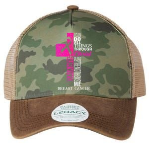 Breast Cancer Pink Ribbon Survivor For Christian Cross Legacy Tie Dye Trucker Hat