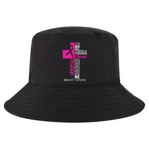 Breast Cancer Pink Ribbon Survivor For Christian Cross Cool Comfort Performance Bucket Hat