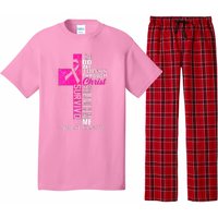 Breast Cancer Pink Ribbon Survivor For Christian Cross Pajama Set