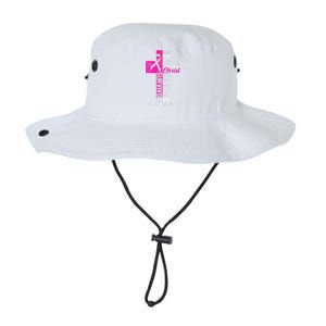 Breast Cancer Pink Ribbon Survivor For Christian Cross Legacy Cool Fit Booney Bucket Hat