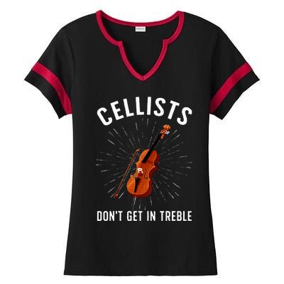 Best Cello Player Cello Lover Cellist Ladies Halftime Notch Neck Tee