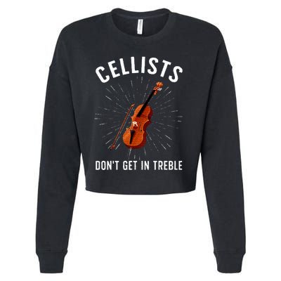 Best Cello Player Cello Lover Cellist Cropped Pullover Crew