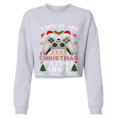 BEST CHRISTMAS PAJAMA EVER Xmas Family Funny Cropped Pullover Crew