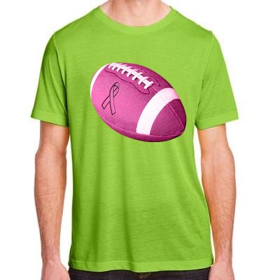 Breast Cancer Pink Football Adult ChromaSoft Performance T-Shirt