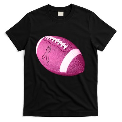 Breast Cancer Pink Football T-Shirt