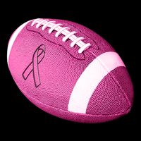Breast Cancer Pink Football Visor