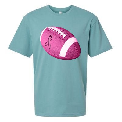 Breast Cancer Pink Football Sueded Cloud Jersey T-Shirt