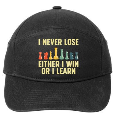 Best Chess Player For Board Game Chess Lover 7-Panel Snapback Hat