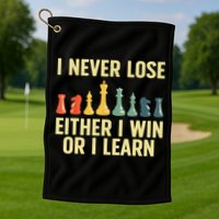Best Chess Player For Board Game Chess Lover Golf Towel