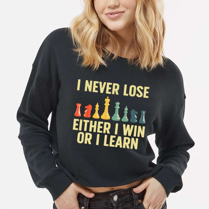 Best Chess Player For Board Game Chess Lover Cropped Pullover Crew