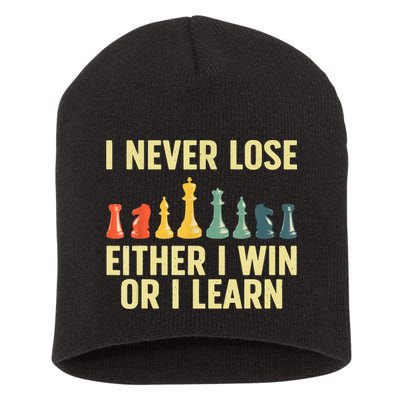 Best Chess Player For Board Game Chess Lover Short Acrylic Beanie