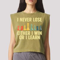 Best Chess Player For Board Game Chess Lover Garment-Dyed Women's Muscle Tee