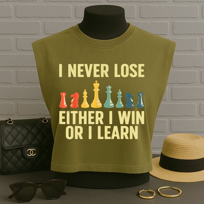 Best Chess Player For Board Game Chess Lover Garment-Dyed Women's Muscle Tee