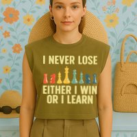 Best Chess Player For Board Game Chess Lover Garment-Dyed Women's Muscle Tee