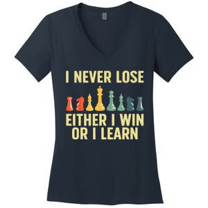 Best Chess Player For Board Game Chess Lover Women's V-Neck T-Shirt