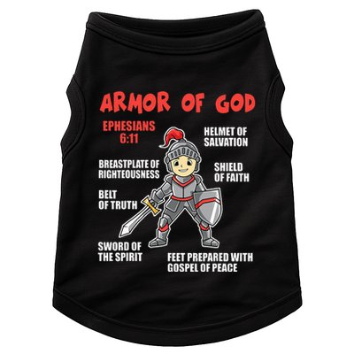Bible Chapters Put On The Full Armor Of God Doggie Tank