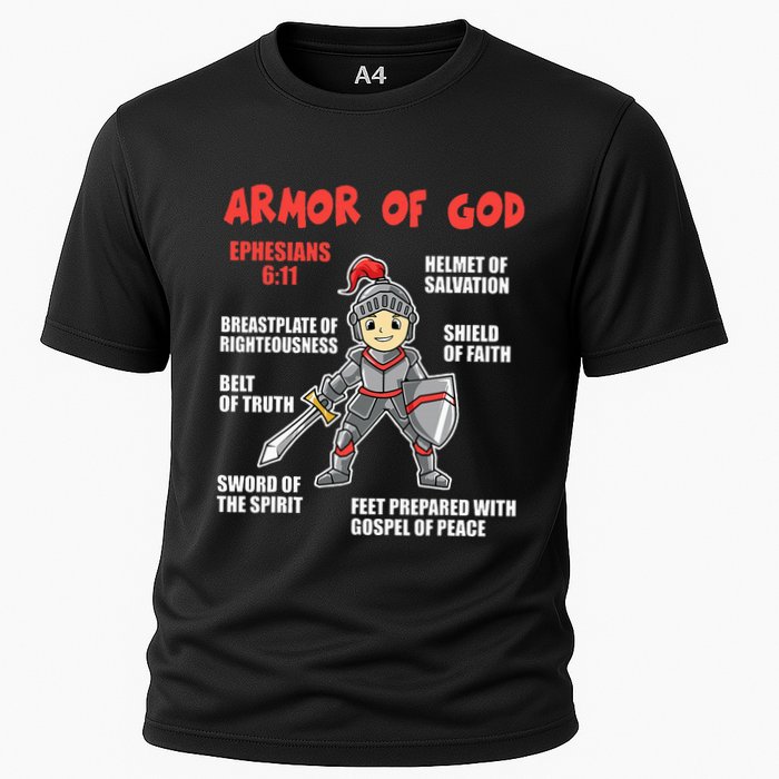 Bible Chapters Put On The Full Armor Of God Cooling Performance Crew T-Shirt