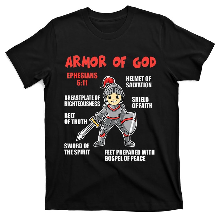 Bible Chapters Put On The Full Armor Of God T-Shirt