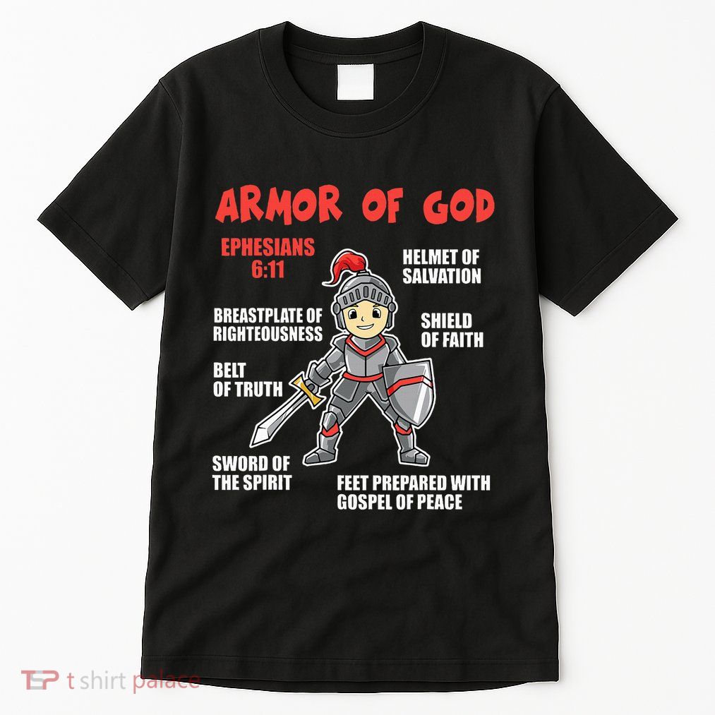 Bible Chapters Put On The Full Armor Of God Tall T-Shirt
