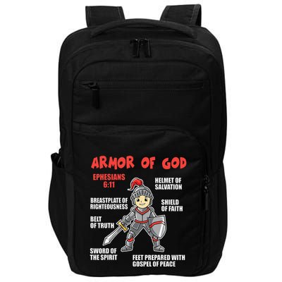 Bible Chapters Put On The Full Armor Of God Impact Tech Backpack