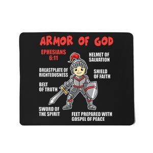 Bible Chapters Put On The Full Armor Of God Mousepad