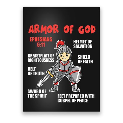 Bible Chapters Put On The Full Armor Of God Poster