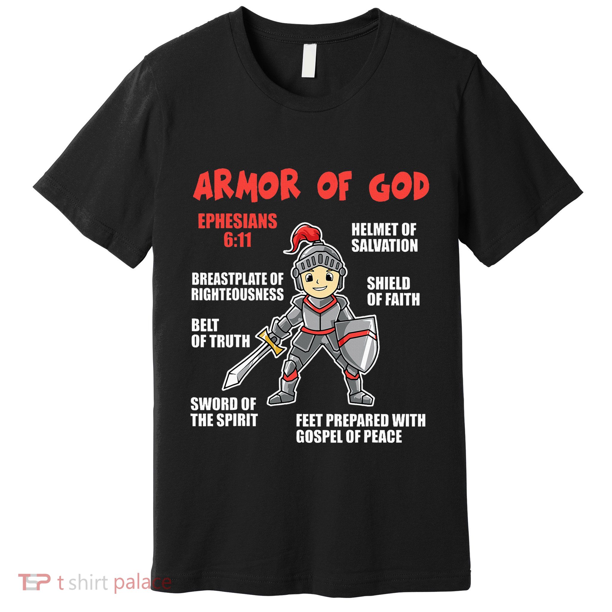 Bible Chapters Put On The Full Armor Of God Premium T-Shirt