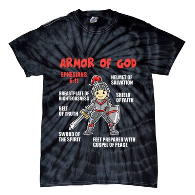 Bible Chapters Put On The Full Armor Of God Tie-Dye T-Shirt