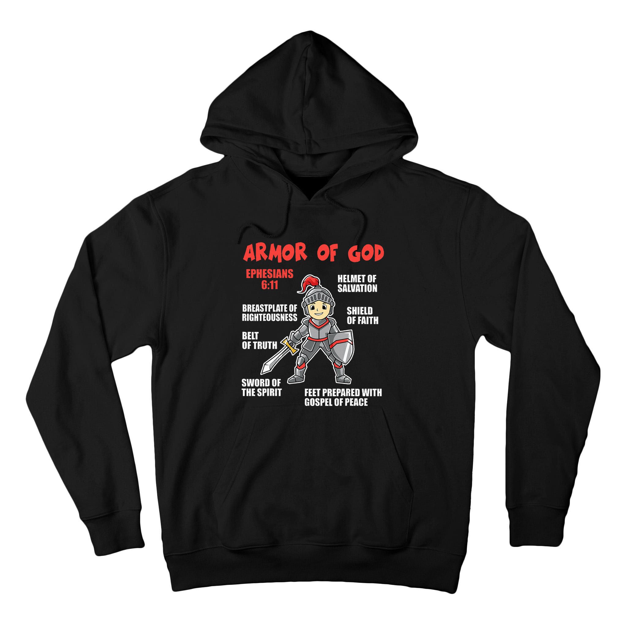 Bible Chapters Put On The Full Armor Of God Tall Hoodie