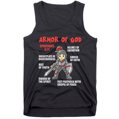 Bible Chapters Put On The Full Armor Of God Tank Top