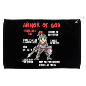 Bible Chapters Put On The Full Armor Of God Grommeted Golf Towel