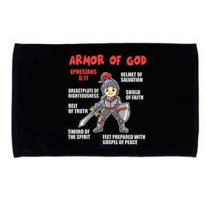 Bible Chapters Put On The Full Armor Of God Microfiber Hand Towel