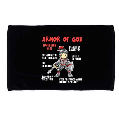Bible Chapters Put On The Full Armor Of God Microfiber Hand Towel