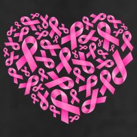 Breast Cancer Pink Ribbon Heart Beanie