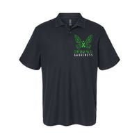 Butterfly Cerebral Palsy Awareness CP Green Ribbon Support Softstyle Adult Sport Polo