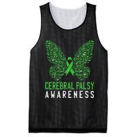 Butterfly Cerebral Palsy Awareness CP Green Ribbon Support Mesh Reversible Basketball Jersey Tank